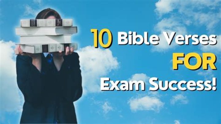 Bible Verses For Exam Success